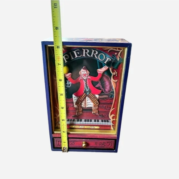 Vintage Monpierrot Dancing Clown Music Box - Picture 9 of 9